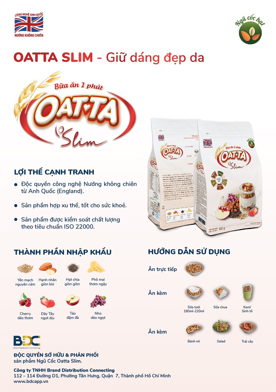 Ngũ cốc giảm cân Oatta Slim